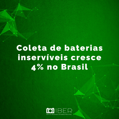 Coleta de baterias inservíveis cresce 3% no Brasil